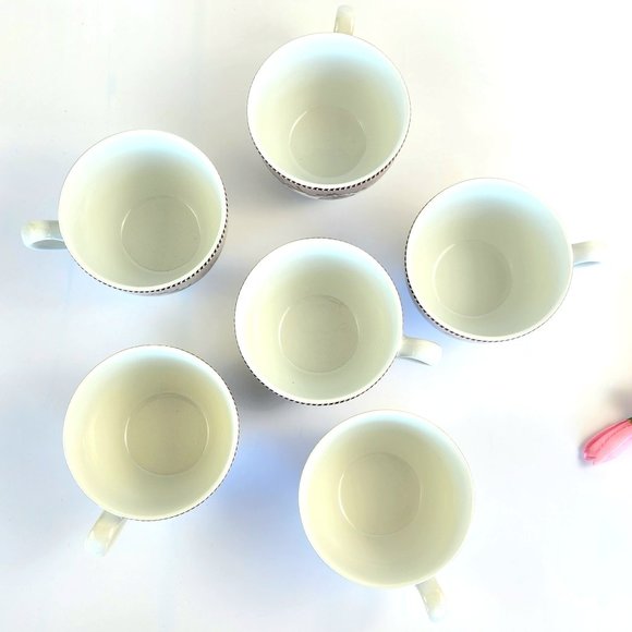 Vintage - Set of 6 - Flat Cup & Saucer Set - Westbourne by SPODE - Picture 10 of 14